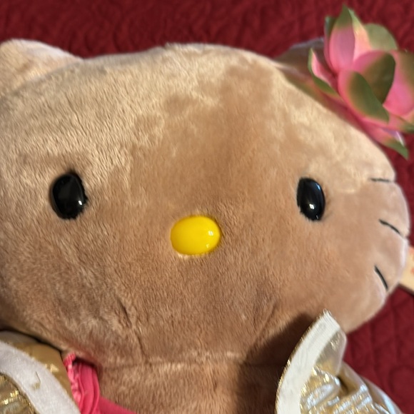 Hello Kitty Plush Toy with Gold Jacket and Pink Accents - Picture 6 of 7